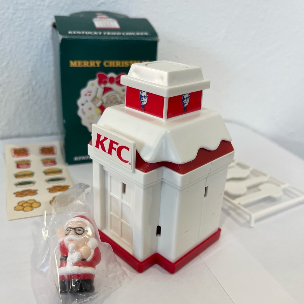 Rare Kentucky Fried Chicken Japan KFC Merry Christmas 1993 Tree Santa UNUSED new